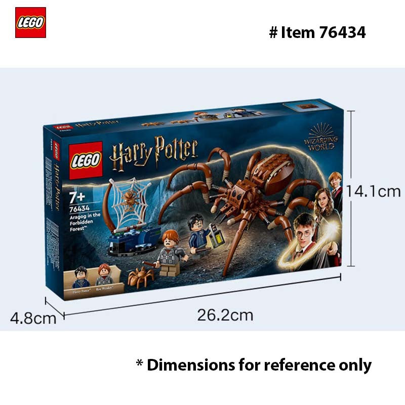 LEGO 76434 Harry Potter - Aragog na Floresta Proibida com Aranhas Figuras de Criaturas Mágicas 2 Minifiguras de Personagens