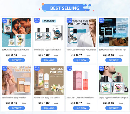 Cupid Hypnosis Perfume Original Eau de Parfum Infused Cologne for Men Long Lasting Pheromone Fragrance for Men 50ml