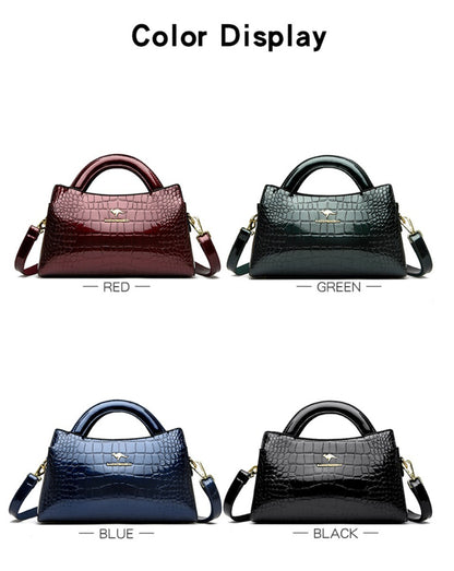 KAIDIFEINIROO Kangaroo Brand Alligator Pu Leather Shoulder Crossbody Bag Clutch Hand Bags for Mother Small Women Handbags New