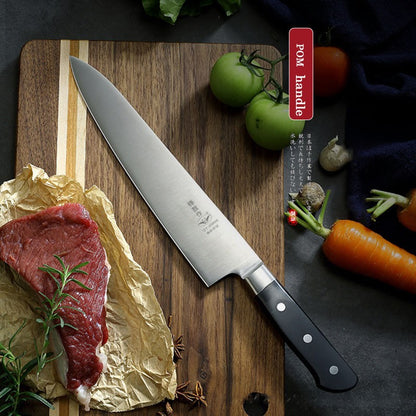 Facas de Cozinha Japonesas de Aço Inoxidável 6Cr16MoV Afiadas Cutelo Carne Gyutou Faca de Peixe Cabo POM