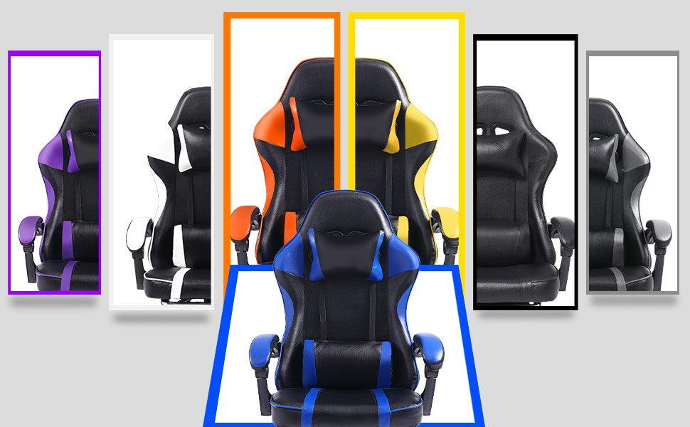 Computer Gaming Chairs for Adults, Ergonomic Computer Chair Office Desk Chair with Wheels, Adjustable Lumbar Support Big and Tal