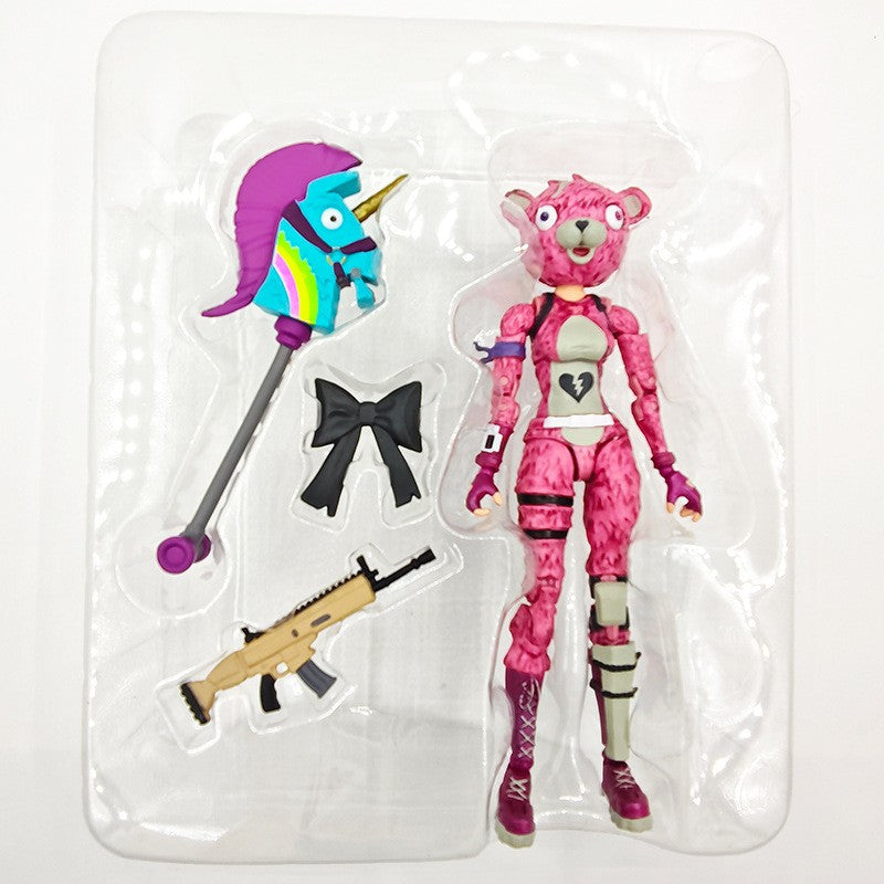 Fortnite Raptor Cavaleiro Negro Soldado Caveira Líder do Esquadrão Abraço Boneco de Ação Decoração de Quarto Brinquedos Presente para Crianças
