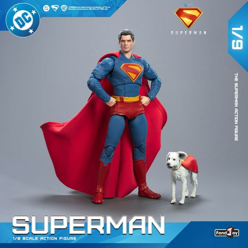 Fondjoy Novo Superman Lex Luthor 1/9 Boneco de Ação Versão Filme DC Novo Boneco Superman de Gunn Enfeites para Brinquedos e Presentes para Meninos
