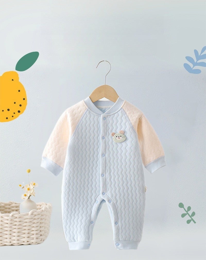 Autumn and Winter 0-18Months Baby Rompers Winter Newborn Girls Boys 100%Cotton Clothes of Long Seeve Infant Clothing Pajamas