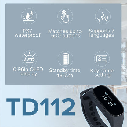 Sistema de chamada para garçons de restaurante com narguilé Retekess TD112, pager de relógio à prova d'água, botões de chamada de garçom TD032 para bar, café, clínica, hotel