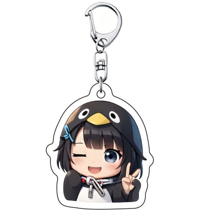 Funny Keychain Keyboard Keychain Press Button Keyring Make Sound Keyrings Goo Goo Gaga Hanging Pendant for Bag