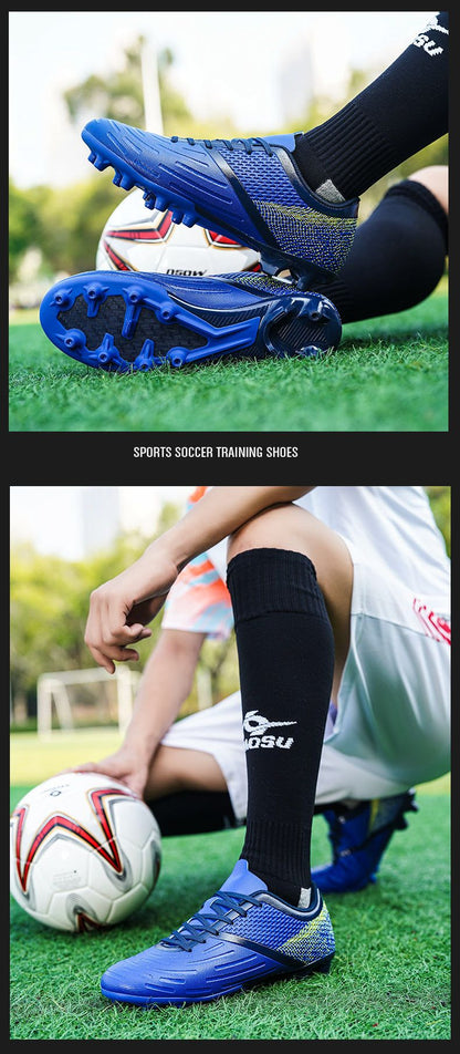 Training Men Soccer Shoes Society Cleats Professional Football Shoes Indoor Non-Slip Football Field Boots Low Cut Sneaker Unisex