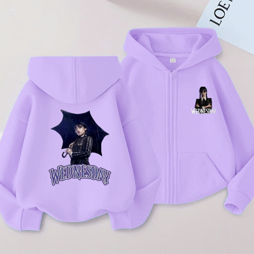 Adams Children's Hooded Cardigan 2D Printed For Boys and Girls Aged 2-12 Sweet Cool Versatile cute Fun and Energetic