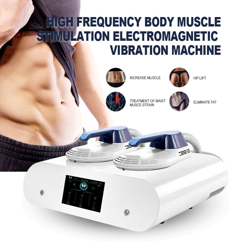 11.11 Portable 2 Handle Mini EMS 6500W Electric Muscle Stimulator 200HZ Fitness Machine Weight Loss Home Using Muscle Building