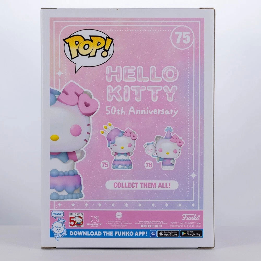 Funko Pop Hello Kitty 50th Action Figures Model Toys Anime Figureine Statue Doll Cartoon Collectible Vinyl Figure Souvenir Gifts