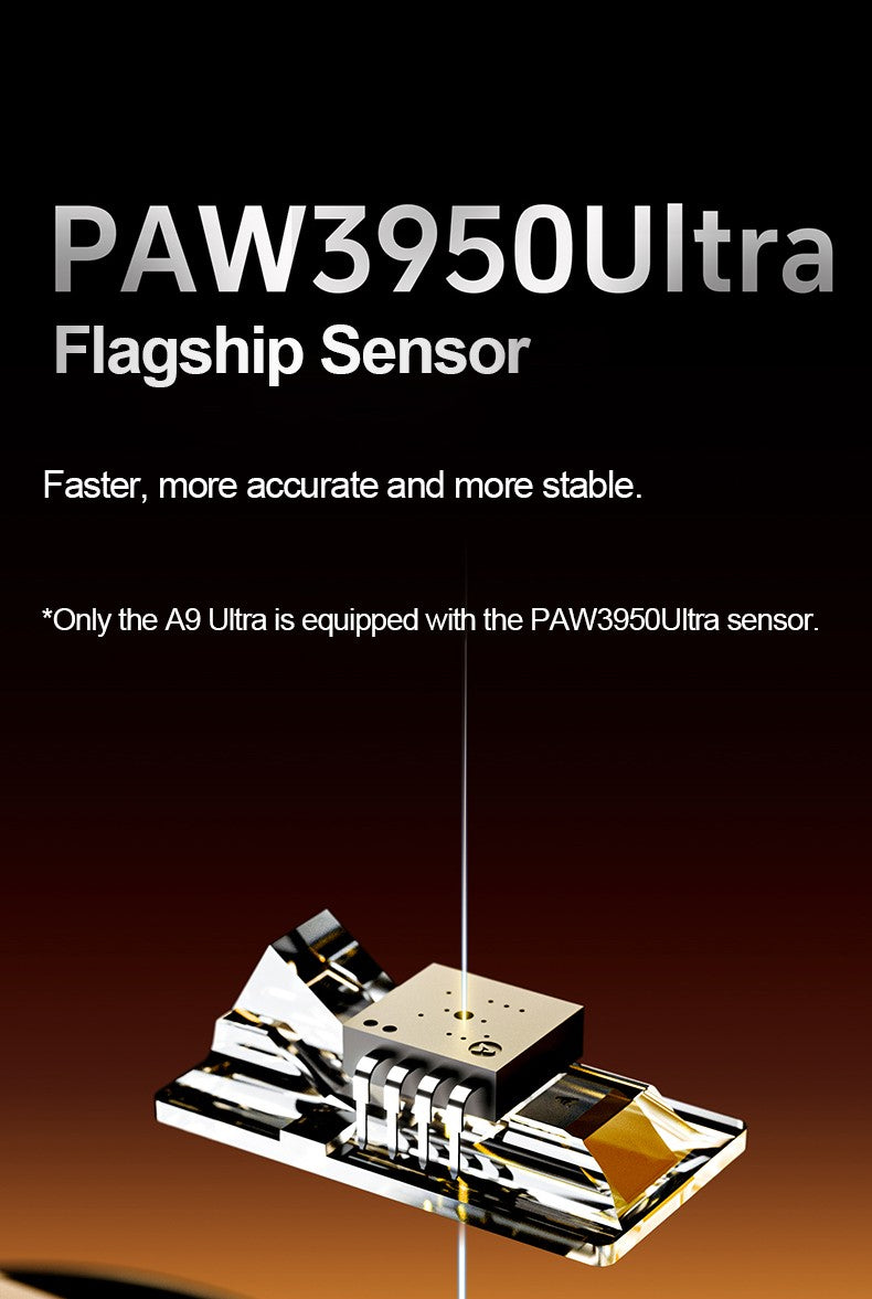 ATK Dragonfly A9 Ultra/A9 Plus Gaming Mouse Dual 8K Polling Tri Mode PAW3395/3950 Sensor Ergonomic  Esport PC Peripheral