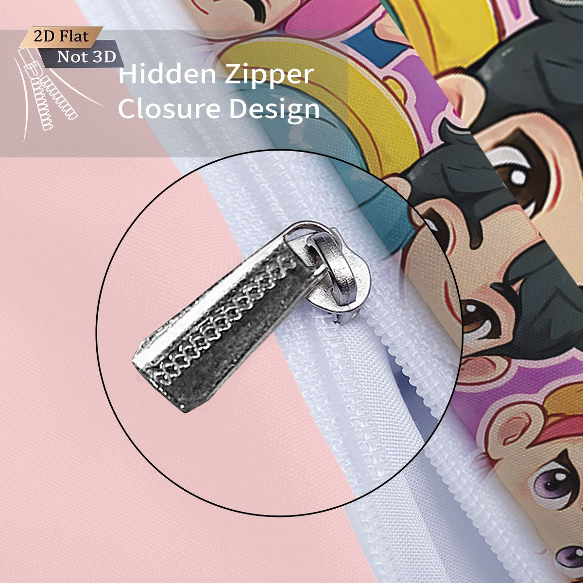 3pcs K-Pop Demon Hunters Print coreless Bedding Set Multi Sized Bedrooms Dormitory duvet Cover Decoration Soft  Machine Washable