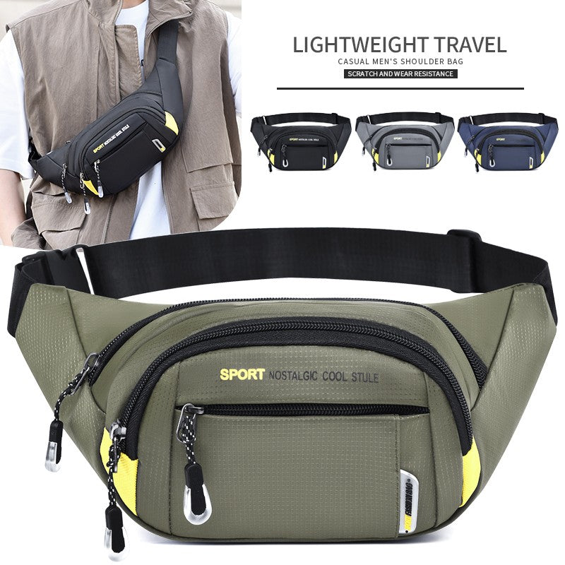 Unisex Mobile Waist Bag - Large Capacity, Water-Resistant, Durable for Work & Travel, Fashion Crossbody Pack Sports Bag
