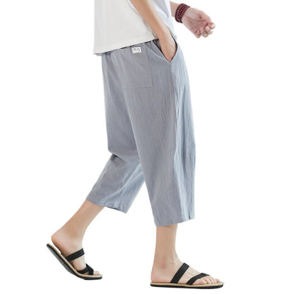 Summer Mens Cotton Casual Shorts Lightweight Straight Pants Solid Gym Sweatpants Fifth Beach Short Pants Outdoor Streetwear