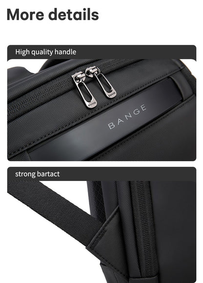 BANGE Business Backpacks Laptop 15.6 inch Multifunctional WaterProof Big Capacity Daily Work Male Backpack School Bag Mochila