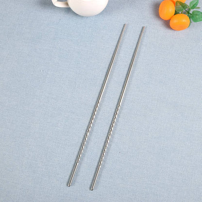Varetas de Culinária Longas para Cozinha, Hashi de Metal, Utensílios de Cozinha, Hashi Doméstico, Prático