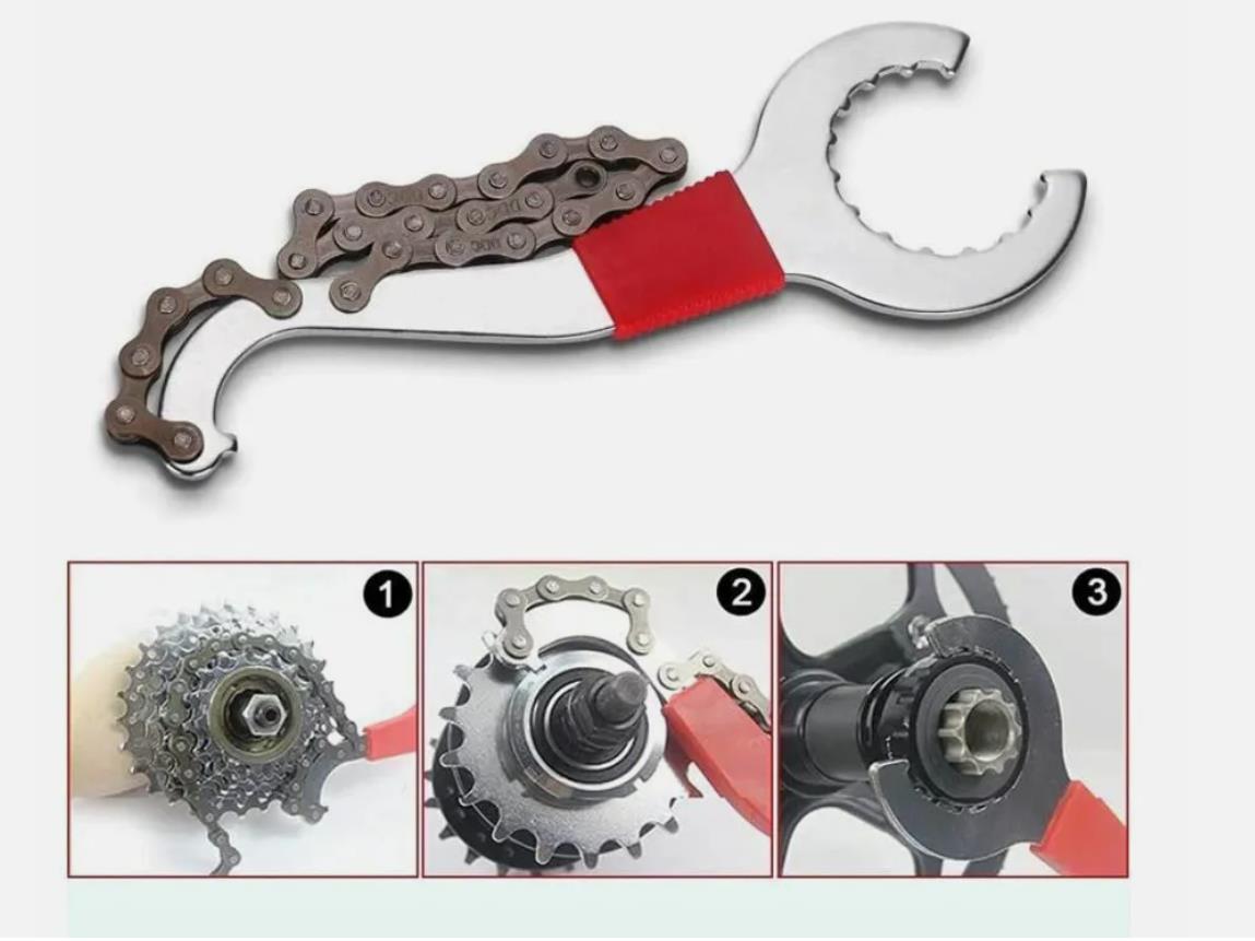 Kits de Ferramentas para Reparo de Bicicletas MTB e Bikes de Estrada Ferramentas de Manutenção Extrator de Movimento Central Quebrador de Corrente Extrator de Roda Livre Cortador de Corrente Extrator de Pedivela Chave de Bicicleta