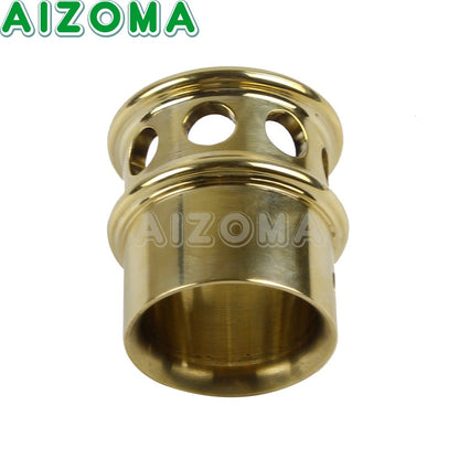Universal 1-3/4" or 1.75" 2" 2.25" 2.5" Brass Exhaust Tips For Harley Chopper Bobber Sportster 883 1200 Muffler Pipe Plug Tube