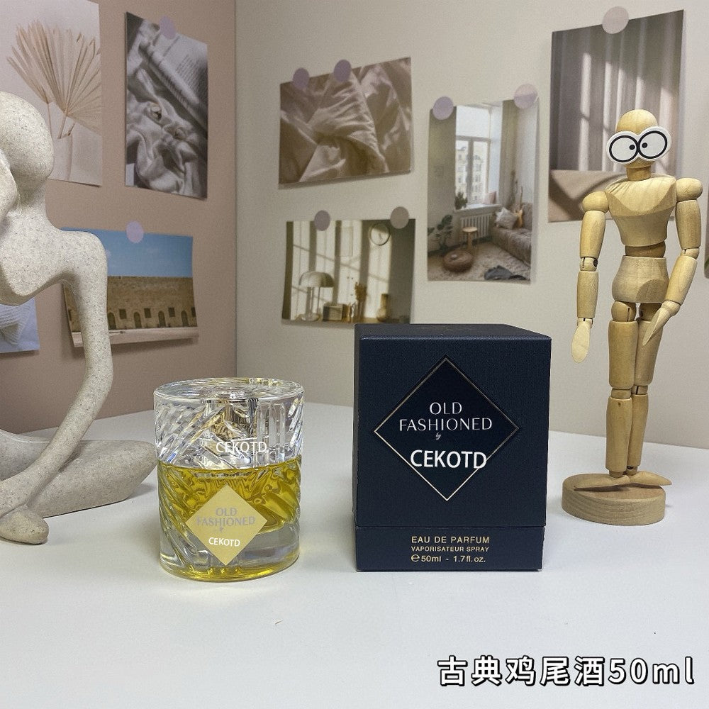 50ml de perfume Angels Share de alta qualidade com fragrância de colônia de longa duração e spray corporal atraente de rosa e conhaque