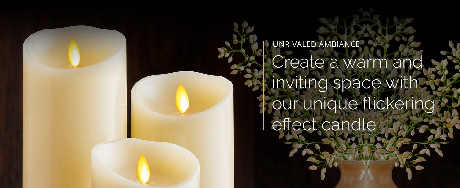 10-240pcs Flameless Fake Candle LED Flickering Candles with Remote Control Battery Operated Pillar Candles for Valentine's Day