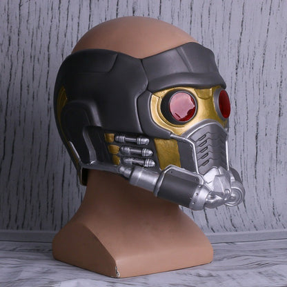 Cosplay Star Lord LED Helmet Latex Mask Infinity War Peter Jason Quill LED Mask Superhero Halloween Party Props