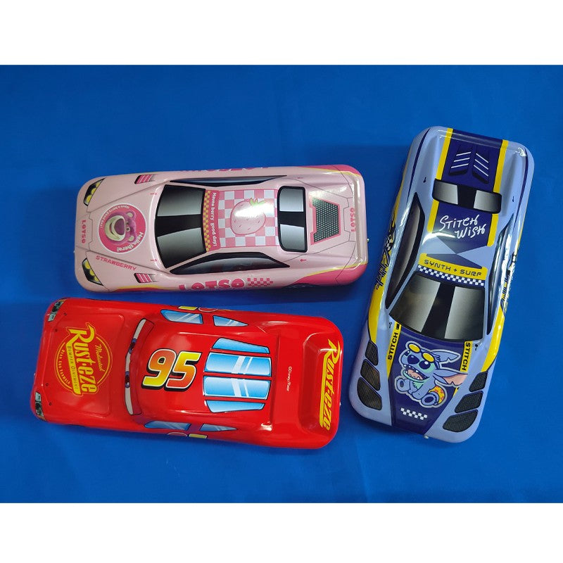 Estojo de Lápis Carros Disney Pixar Caixa de Papelaria Infantil Grande Capacidade Carro McQueen Tridimensional Estojo de Lápis Presente para Jardim de Infância
