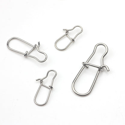 Rompin 100pçs 000-5# Anzol de Pesca Snap Pin 304 Aço Inoxidável Girador de Pesca Conector de Isca Acessórios Pesca