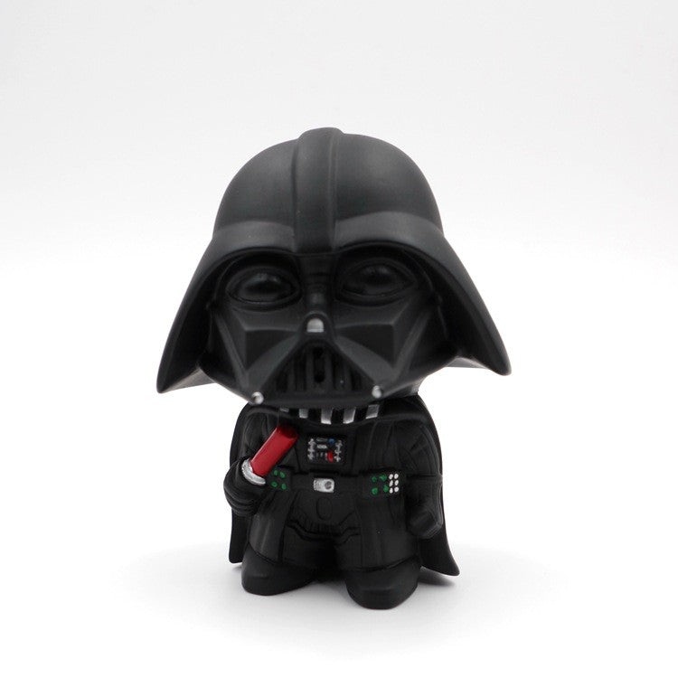 10cm Estilo Fofo Star Wars Darth Vader e STORMTROOPER Kawaii Brinquedo Action Figure Modelo Soldado Preto Branco Para Crianças