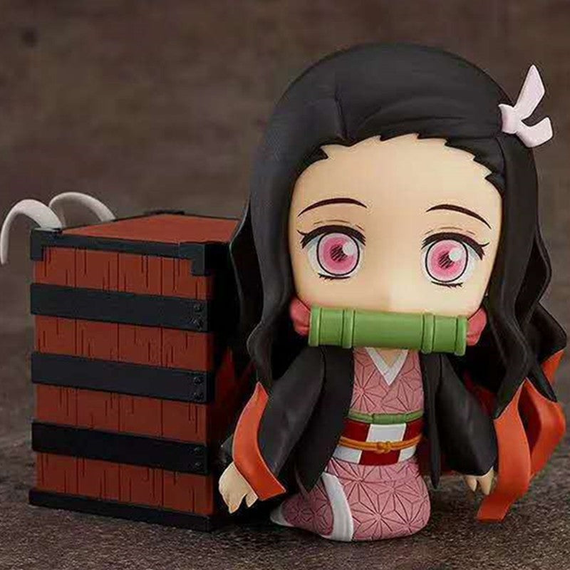 Bonecos de Anime Demon Slayer Inosuke #1361 Tanjirou #1193 Nezuko #1194 Zenitsu #1334 Brinquedos de PVC Figura de Ação Giyuu Kimetsu no Yaiba