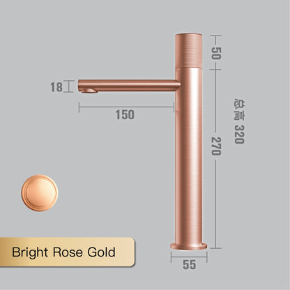 Torneira de lavatório preta de latão, diamante, monocomando, design para hotéis de luxo, controle duplo de água fria e quente, alta e baixa.