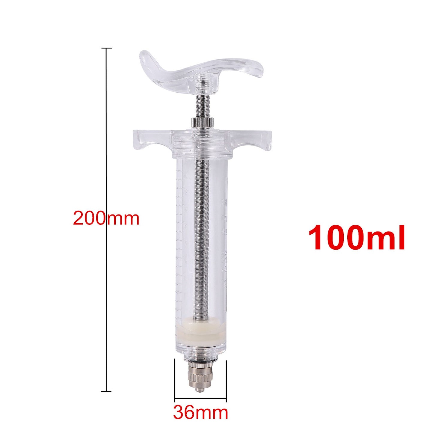Alimentação manual de pintos e pássaros jovens de canários e pombos, conjunto de seringas de 10/20/50/100ml, 6 peças de tubo curvo de PC, colher de alimentação de metal.