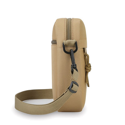 Simple Solid-Color Men's Mini Crossbody Bag - Lightweight and Stylish Ideal for Casual Use and Carrying Phones