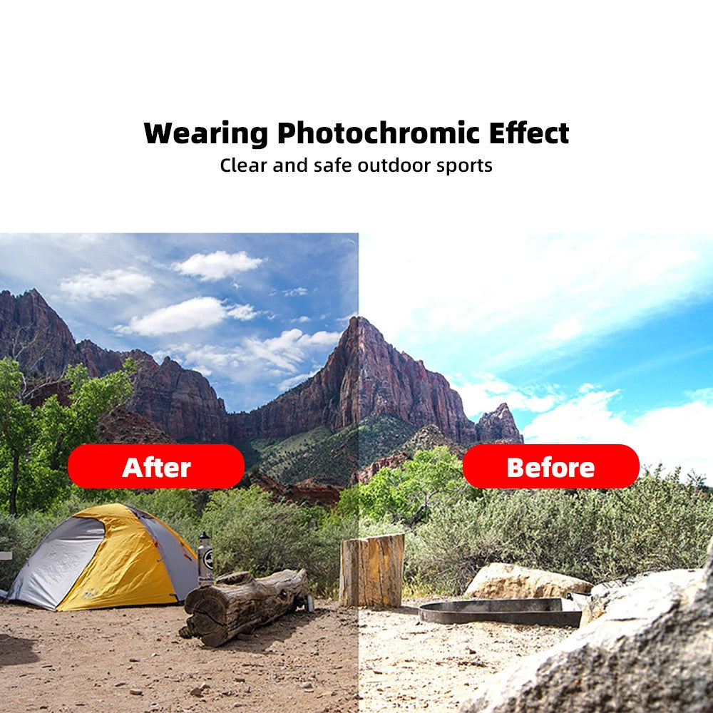 Óculos de Sol Fotocromáticos VIVIBEE Masculino Óculos Esportivos Pretos Feminino com Mudança de Cor Polarizados para Dirigir 2025 Óculos de Sol com Descoloração