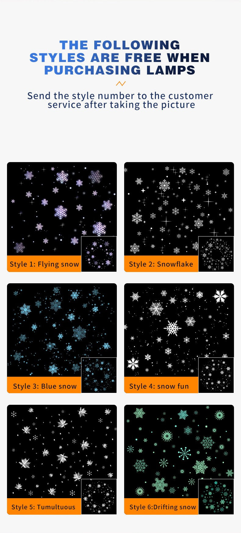 High - Quality Snowflake Falling Projection Lamp for Holiday Decoration Create a Magical Snowy Scene