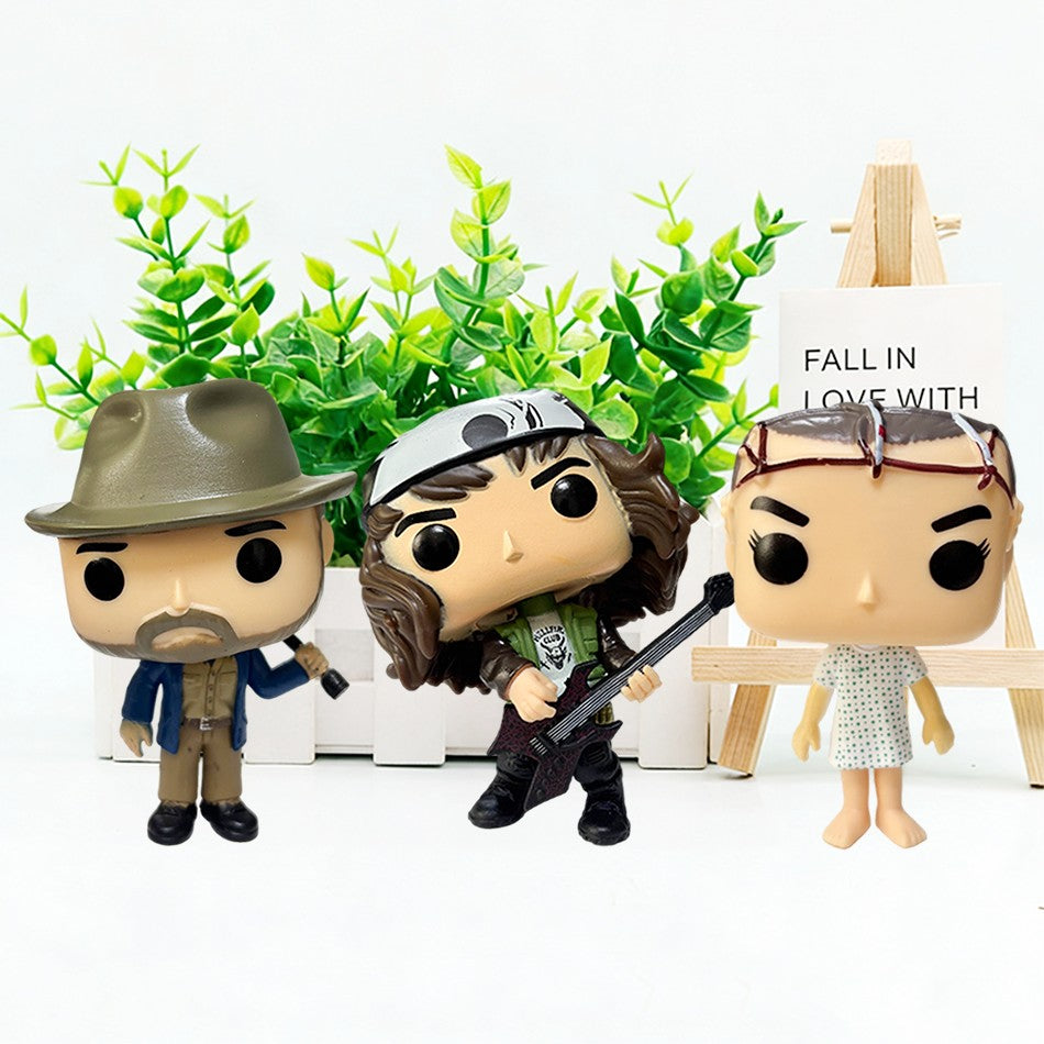 Anime Strangers Things Boneco Jane Ives/Will Byers/Mike Wheeler Boneco de Ação Cosplay Vinil Enfeite Bonecos Brinquedo Presente de Ano Novo