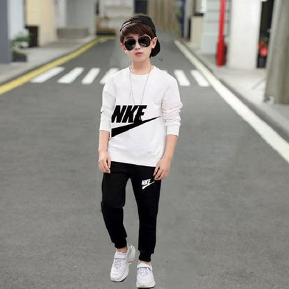 Autumn Baby Girl Boy Clothes Set Children Sports Letter Printing Sweatshirt Top and Pants Buttom Two Piece Suit Tracksuit