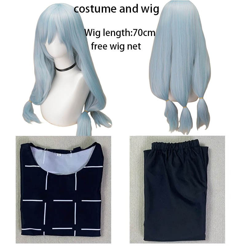 Mahito Cosplay Costumes Wig Top Pants Suit Halloween Costume For Men Carnival Party Mahito Set For Comic Con