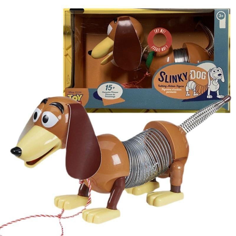 Pixar Toy Story 4 Slinky Dog Boneco Articulado com Som Coleção Brinquedo