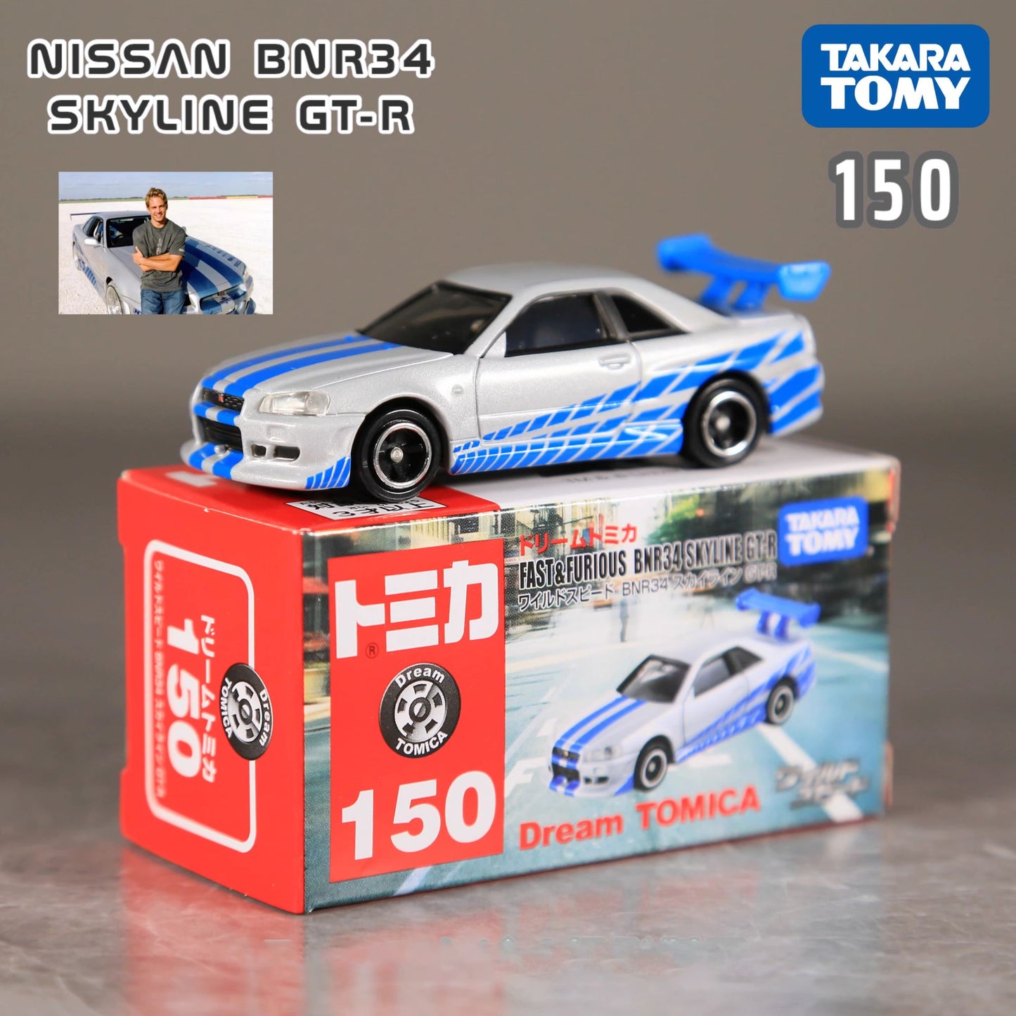 TOMY GTR R34 Skylin Carros de Liga Fundidos e Veículos de Brinquedo Modelo de Carro em Miniatura Escala de Modelo de Carro Para Crianças