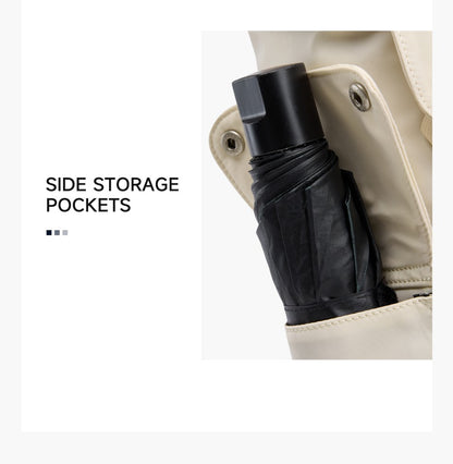 LEE New Korea Style Flip Leather Backpack Women Men Large Capacity Business Commuter Travel Rucksack Buy Laptop School Book Bag