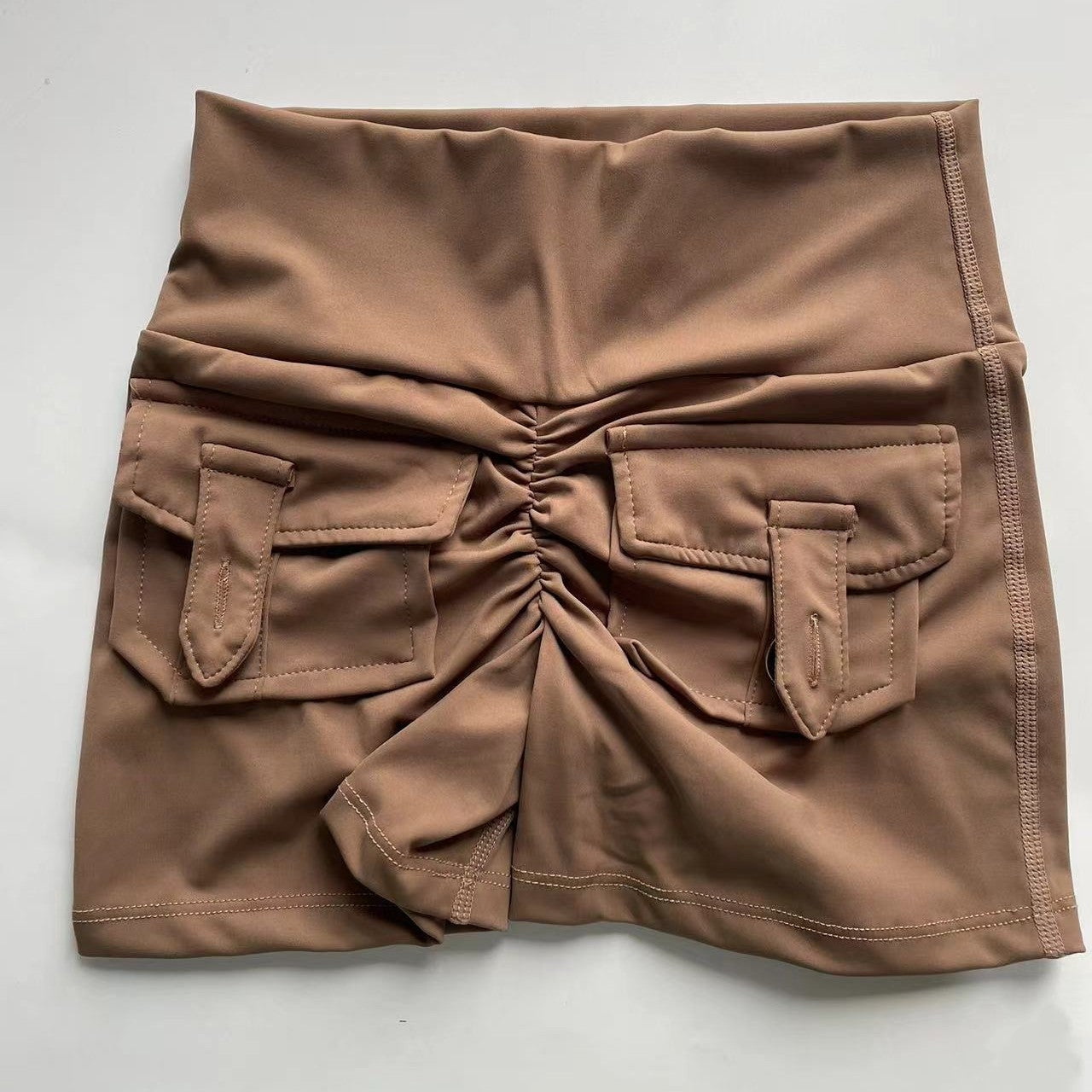 Peach Butt Fitness Shorts Women's Exercise Three-Quarter Pants Cargo Air Dry Pocket Yoga Tight Lift Summer