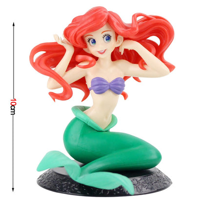 5 estilo Desenho Animado Q Posket Princesa Sereia Pequena Sereia Figura Super Premium Modelo de PVC Brinquedos Colecionáveis Presente para meninas