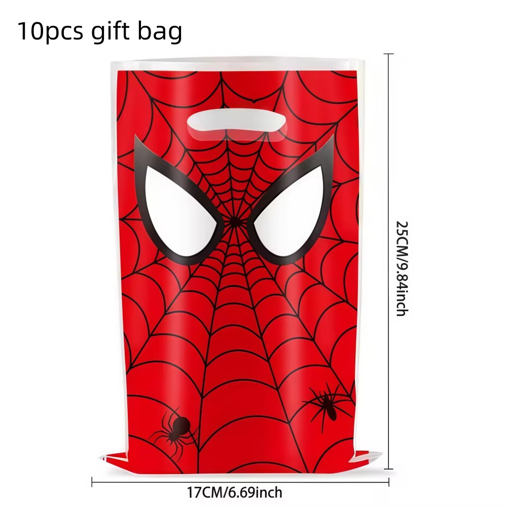 Mask Spider Hero Birthday Party Supplies Tableware Kit Plates Cups Tablecloth Backdrop Balloons Kids Party Decorations Favors