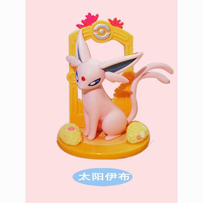 Pokémon Eevee, Vaporeon, Flareon, Espeon, Umbreon, Leafeon, Glaceon, Sylveon, Jolteon - Figura de Ação Surpresa (Blind Box) - Presente Autêntico