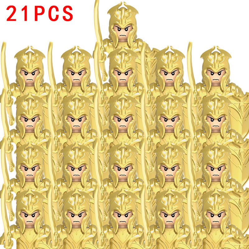 Lord of the Rings Elfos Orcs Exército Anões Rohan Mini Bonecos de Ação Blocos de Montar Brinquedos para Crianças Presente de Aniversário