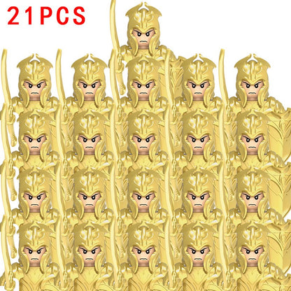 Lord of the Rings Elfos Orcs Exército Anões Rohan Mini Bonecos de Ação Blocos de Montar Brinquedos para Crianças Presente de Aniversário