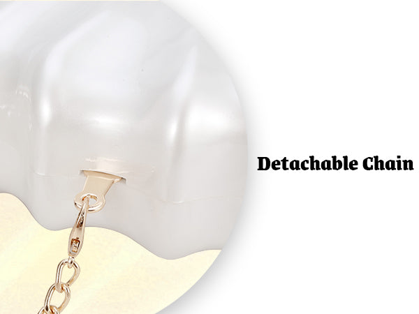 Acrylic champagne shell shape clutch bag Party Prom Stones Handbags Luxury Women Wedding Bridal Clutch Purse Bag