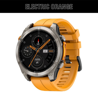 NOVO Smartwatch Zeblaze Stratos 4 GPS Tela AMOLED de 1.43 polegadas Bússola Integrada Altímetro Barométrico Lanterna Chamada de Voz