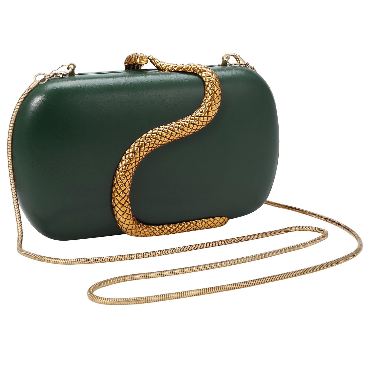 Metal Snake Matching Clutch Bag For Women Highclass Smooth Designer Evening Bags Purses Clutch Party Chain Shoulder Handbags