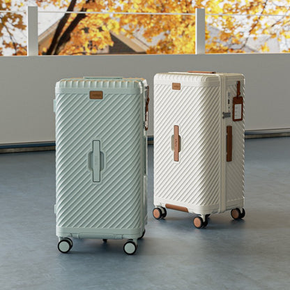 Ofgo Suitcase 20-30 Inches | Cup Holder/Waterproof Pc Suitcase Large Capacity Spinner Suitcase Tsa Travel Trolley Case With Lock